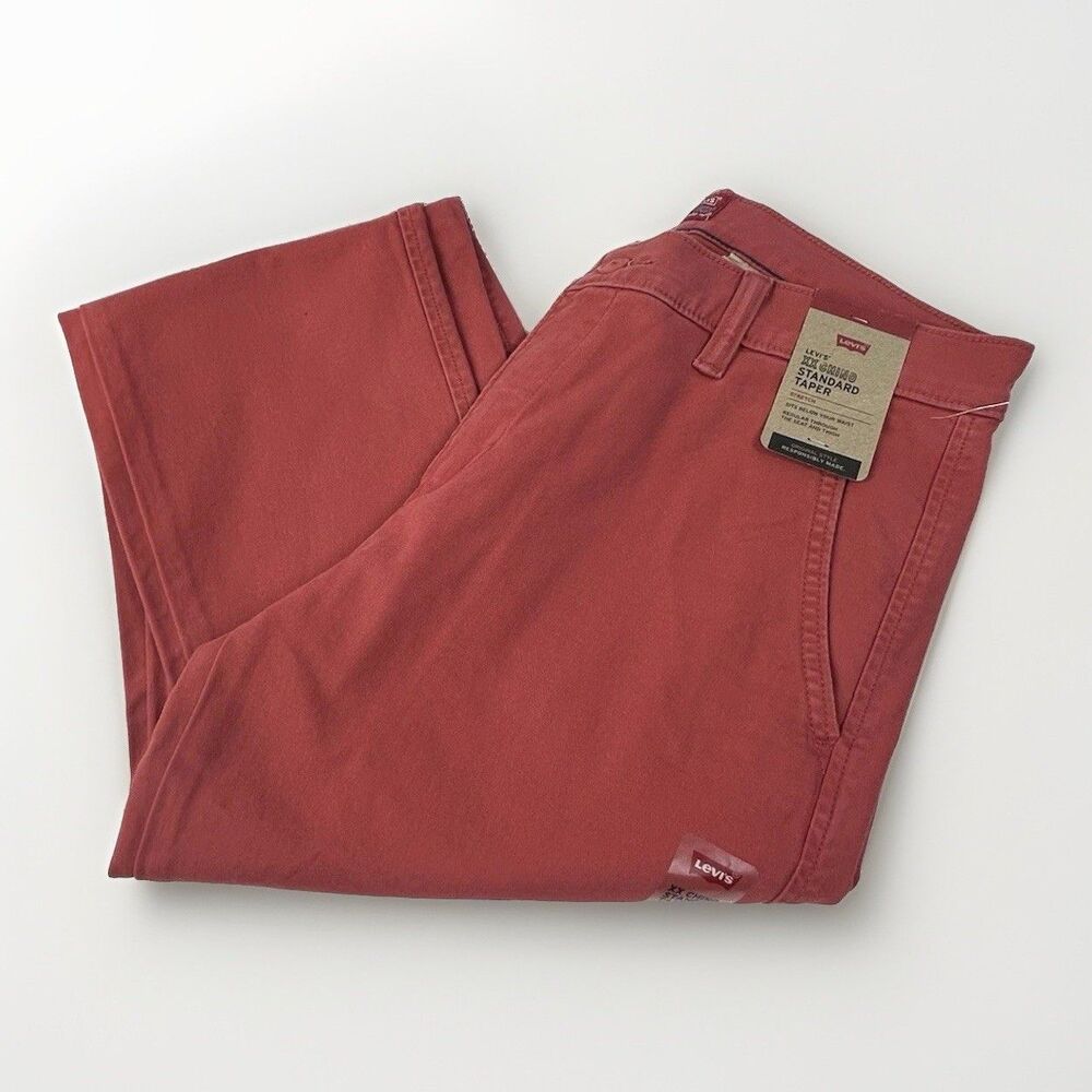 Levi's XX Chino Pants Men 30x30 Standard Tapered Stretch Regular Fit Red